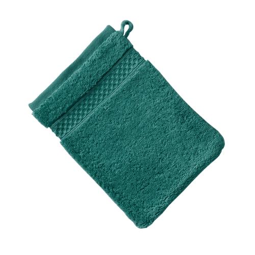 Becquet - Gant de toilette vert paon  - Linge de bain