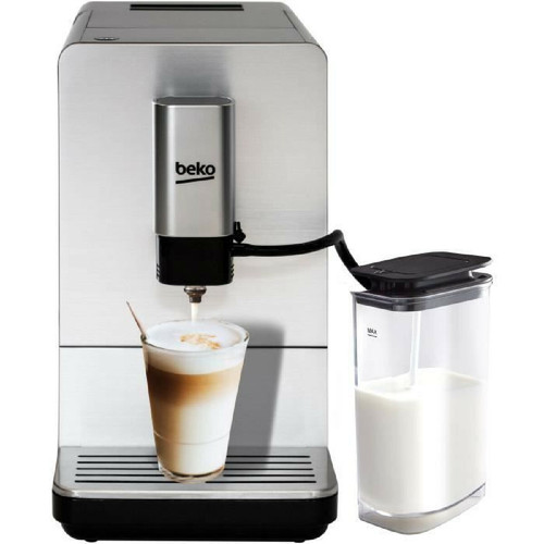 Beko - BEKO CEG5331X - Machine Expresso Automatique - 1350W - Broyeur de cafe en grains integre - Carafe a Lait - Facade Inox - Le meilleur de nos Marchands Expresso - Cafetière