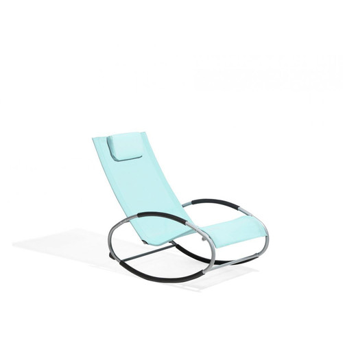 Beliani - Chaise de jardin à bascule bleu clair CAMPO Beliani  - Mobilier de jardin