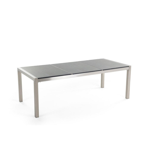 Beliani - Table de jardin en granit gris poli 220 x 100 cm GROSSETO Beliani  - Marchand Beliani