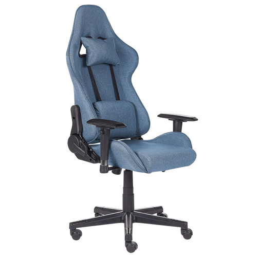 Beliani - Chaise de gamer bleue WARRIOR Beliani  - Chaise bureau enfant Bureau et table enfant