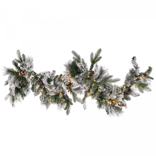 Beliani - Guirlande de Noël LED effet neige 180 cm blanc WHITEHORN Beliani  - Décorations de Noël