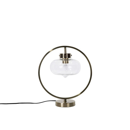 Beliani - Lampe à poser design dorée et noire 40 cm SEVERN Beliani  - Lampes de bureau