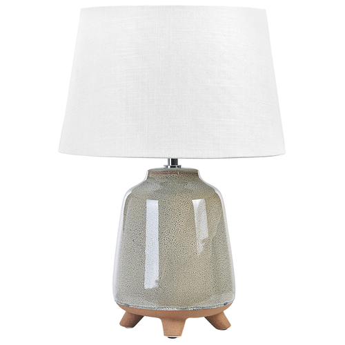 Beliani - Lampe à poser en céramique grise FAJARDO - Lampes à poser