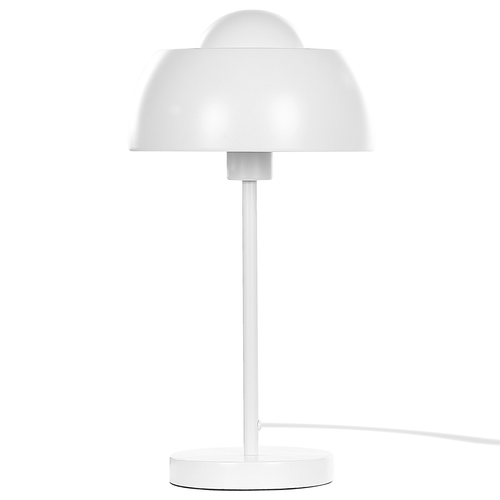 Beliani - Lampe de bureau en métal blanc SENETTE Beliani  - Lampes à poser