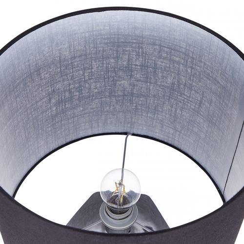 Lampes à poser Lampe de table en céramique argentée et noire SELJA