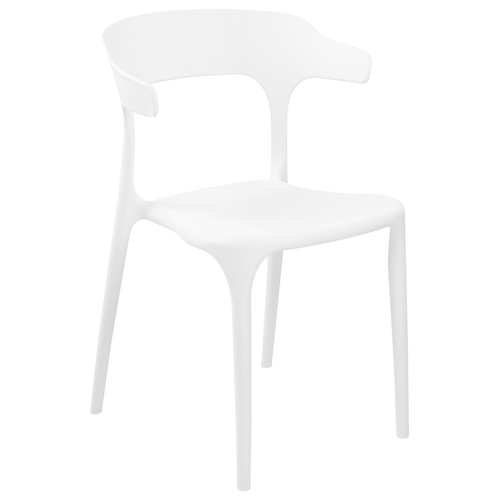 Beliani - Lot de 4 chaises de salle à manger blanches GUBBIO Beliani  - Chaise de Jardin Blanche Chaises de jardin