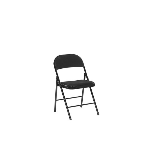 Beliani - Lot de 4 chaises pliantes noires SPARKS Beliani  - Chaise bureau enfant Bureau et table enfant