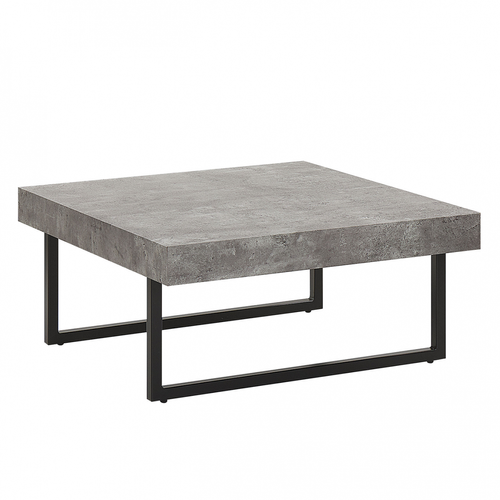 Beliani - Table basse avec effet béton et pieds noirs DELUZ Beliani  - Table effet beton