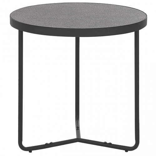 Beliani - Table basse effet béton et noir MELODY moyenne taille Beliani  - Table basse beton