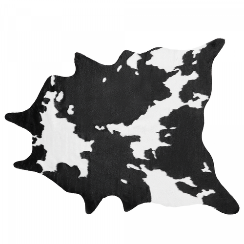 Beliani - Tapis imitation peau de vache 130 x 170 cm noir et blanc BOGONG Beliani  - Le vache noire