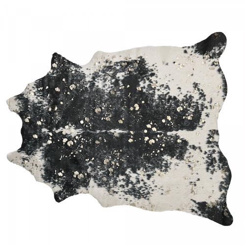 Beliani - Tapis imitation peau de vache avec taches 150 x 200 cm noir et blanc BOGONG Beliani  - Le vache noire