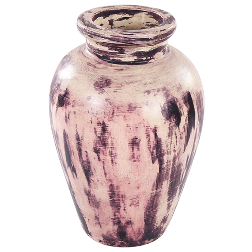 Beliani - Terre cuite Vase décoratif 34 Beige AMATHUS Beliani  - Vases Violet