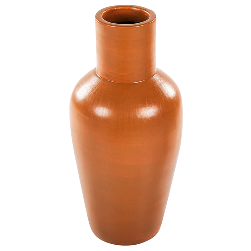 Beliani - Terre cuite Vase décoratif 37 Orange KARFI Beliani  - Vases Orange