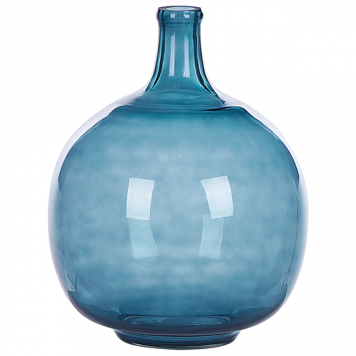 Beliani - Verre Vase décoratif 31 Bleu CHAPPATHI Beliani  - Vases