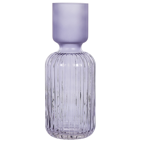 Beliani - Vase en verre 31 cm violet TRAGANA - Décoration Violet
