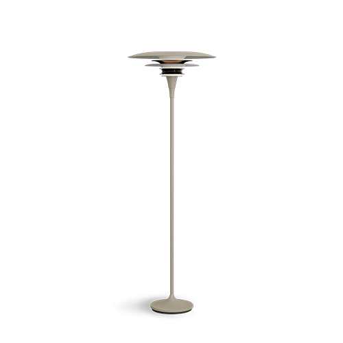 BELID - Lampadaire Moderne Sable, Bronze Métallique, Interrupteur Sur Cordon 1x E27 BELID  - Lampadaire bronze