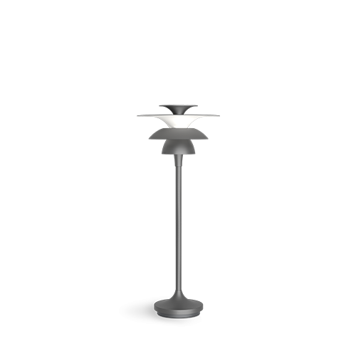 BELID - Lampe de Table 46cm Gris Oxyde, Interrupteur sur Cordon 1x G4 BELID  - Lampe à lave Luminaires