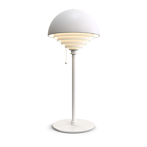 BELID - Lampe de table blanche, abat-jour à interrupteur 1x E27 BELID  - Lampe à lave Luminaires