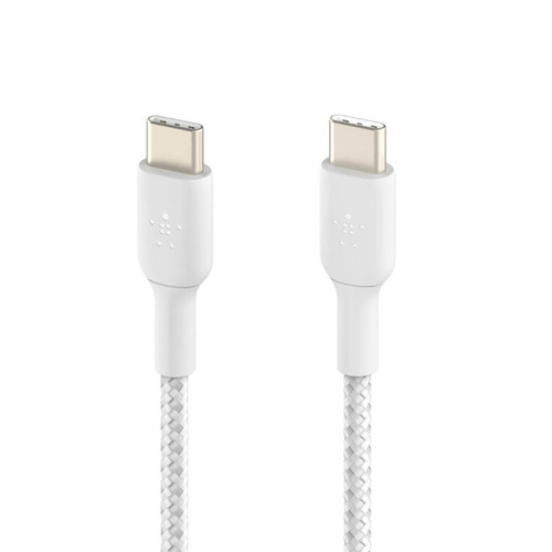 Belkin - Cable USB-C en Nylon Belkin 1m Blanc - Câble et Connectique Belkin