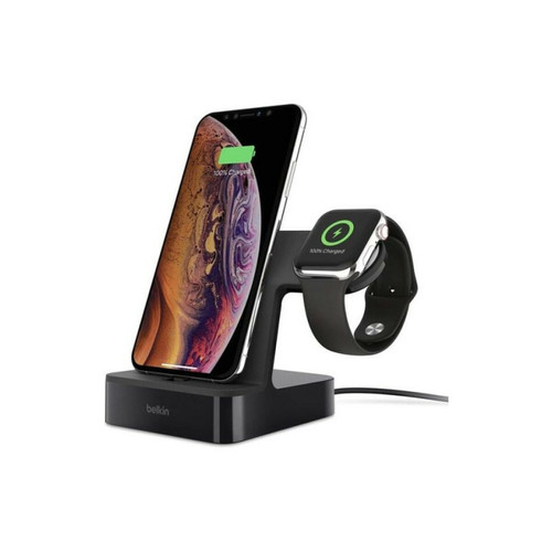 Chargeur secteur téléphone Belkin Station de recharge Belkin Powerhouse™ pour Apple Watch et iPhone XS, iPhone XS Max et iPhone XR