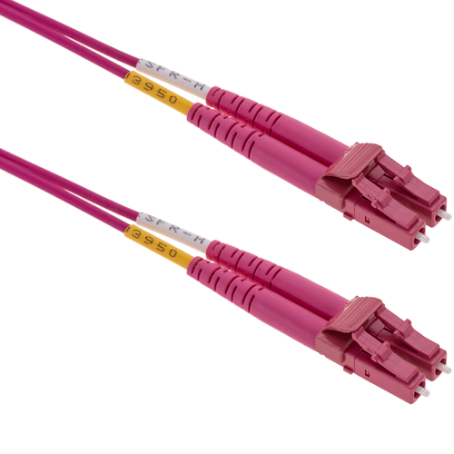 Bematik - Câble fibre optique multimode OM4 MMF duplex 50µm/125µm LC-UPC 3m Bematik  - Câble Optique