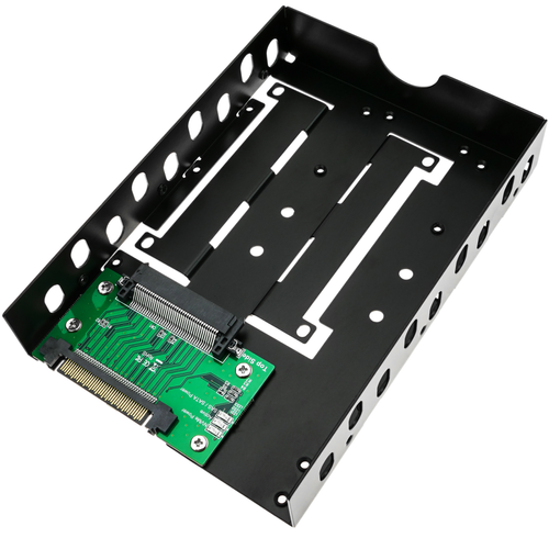Bematik - Adaptateur de disque dur 2,5 à 3,5 type U.2 NVMe vers U.2 SAS SATA SSD HDD Bematik  - Câbles SATA Câble Intégration
