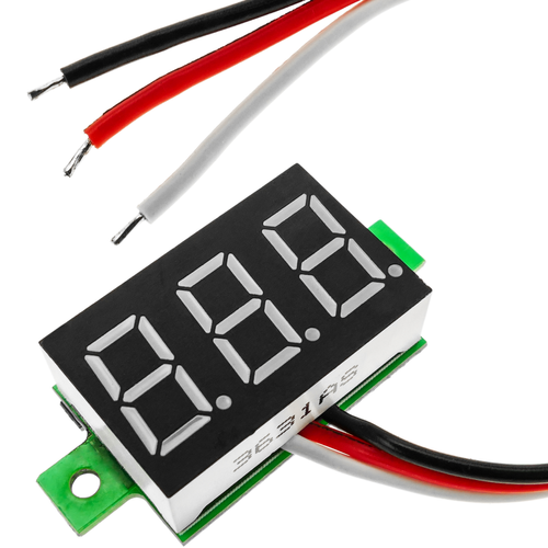 Bematik - Affichage LCD à 3 chiffres blanc avec voltmètre 0-100V Bematik  - Electricité
