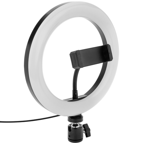 Tous nos autres accessoires Bematik Anneau LED circulaire 20 cm 14,4 W 6500 K avec support pour portable