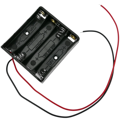 Bematik Battery compartment. Porte-pile plat pour 4 piles AAA LR03 1.5V