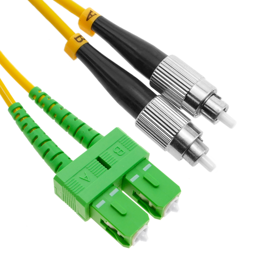 Bematik - Câble á fibre optique FC/PC SC/APC duplex monomode 9/125 2 m OS2 Bematik  - Câble et Connectique