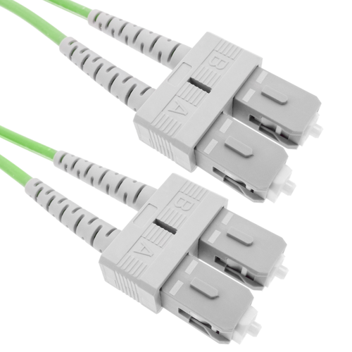 Bematik - Câble à fibre optique OM5 multimode duplex 50µm/125µm SC/PC à SC/PC 100Gb de 20 m Bematik  - Câble et Connectique