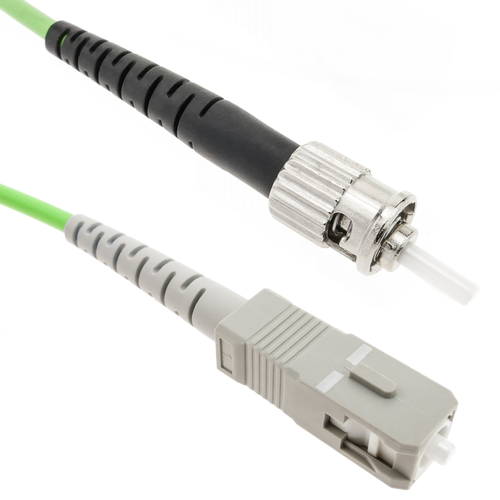 Bematik - Câble à fibre optique OM5 multimode simplex 50µm/125µm ST/PC à SC/PC 100Gb de 5 m Bematik  - Câble et Connectique Optique