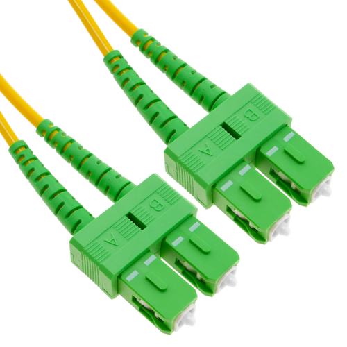Bematik - Câble á fibre optique SC/APC á SC/APC duplex monomode 9/125 de 15 m OS2 Bematik  - Câble et Connectique