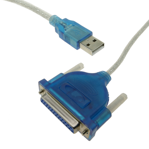 Bematik - Câble convertisseur du port parallèle USB type A mâle vers DB25 femelle 1,5 m Bematik  - Port parallele