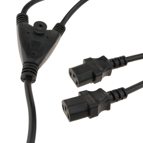 Bematik - Cable d alimentation IEC-60320 1,8 m (Schuko-M/2xC13) - Fils et câbles électriques