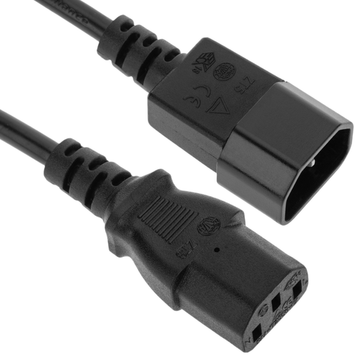 Bematik - Câble électrique 3x0.75mm² IEC60320 C13-femelle vers C14-mâle 3m Bematik  - Fils et câbles électriques