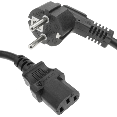 Bematik - Câble électrique 3x1.5mm² IEC60320 C13-femelle vers Schuko-mâle 5m - Fils et câbles électriques