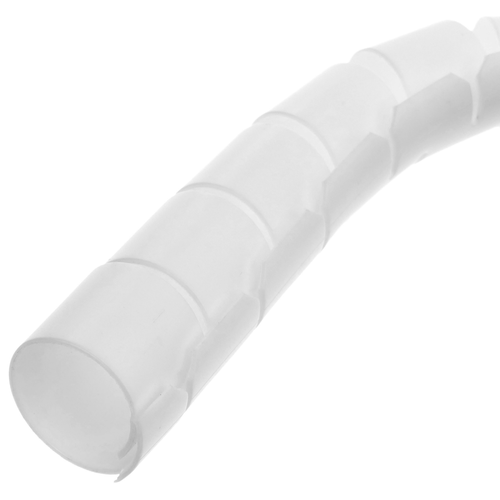 Range-câbles Câble Rangement. Tube organisateur blanc avec clip de 15-20 mm longueur 10 m