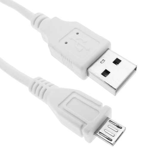 Bematik - Câble USB 2.0 A mâle vers MicroUSB mâle blanc 20cm Bematik  - Câble USB Bematik