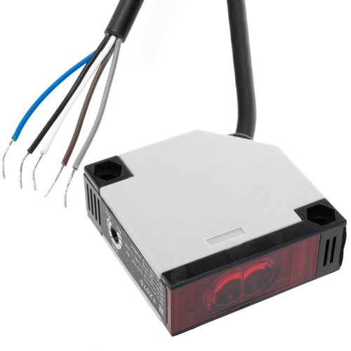 Câble antenne Commutateur de capteur de cellule photoélectrique 4m NO + NC 12-24VDC 250VAC détection auto-réfléchissante