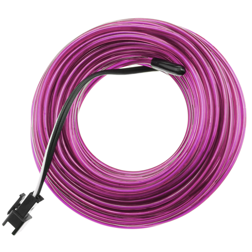 Bematik - Fil électroluminescent Violet Batterie 5m bobine de 2.3mm Bematik  - Fils et câbles électriques