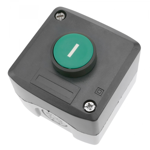 Bematik - Boîte de commande avec 1 bouton poussoir momentanés vert 1NO XAL-D102 - Interrupteurs & Prises