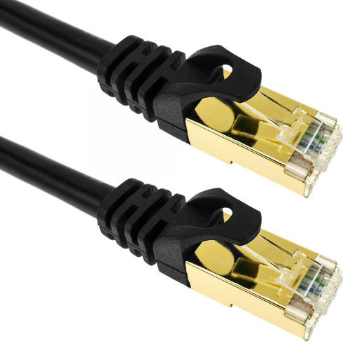 Bematik - Câble réseau ethernet 20 mètres LAN SFTP RJ45 Cat.7 noir - Bematik