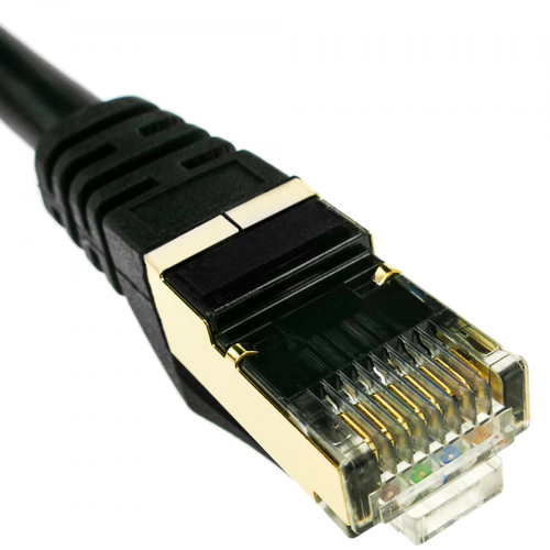 Bematik Câble réseau ethernet 20 mètres LAN SFTP RJ45 Cat.7 noir