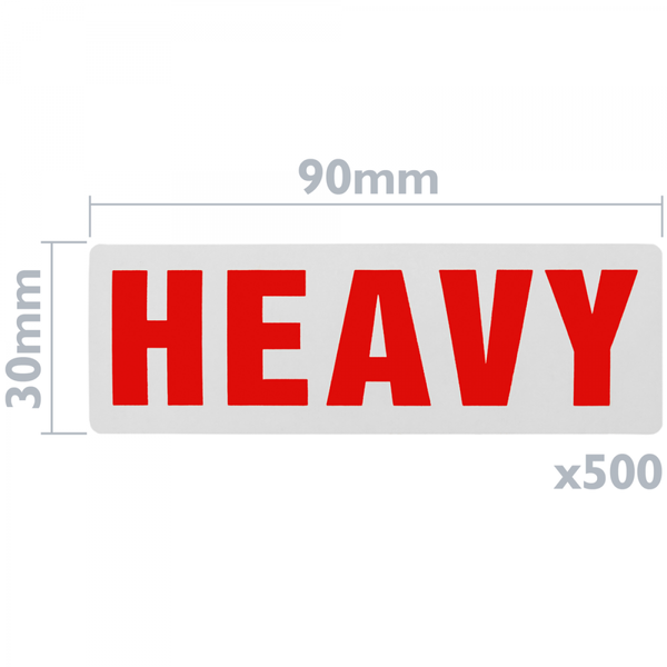 BeMatik Rouleaux Bobine 500 étiquettes pour Les envois de Colis Lourds 90x30 mm Heavy 