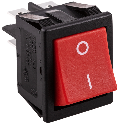 Bematik - Interrupteur à bascule rouge DPST 4 broches Bematik  - Fils et câbles électriques