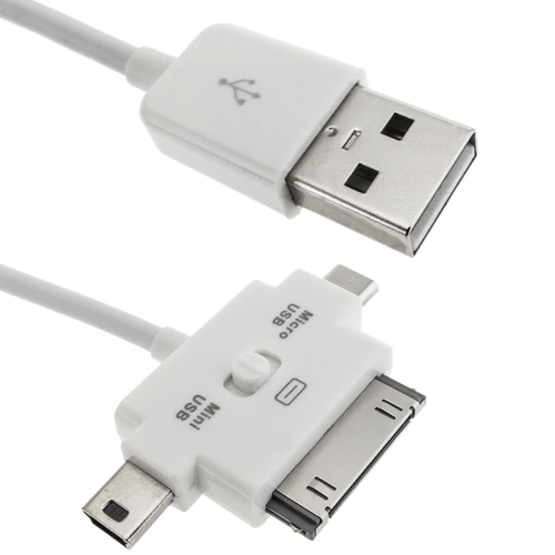 Bematik - MicroUSB Câble de synchronisation pour Apple 30pin mini USB Bematik  - Station d'accueil smartphone