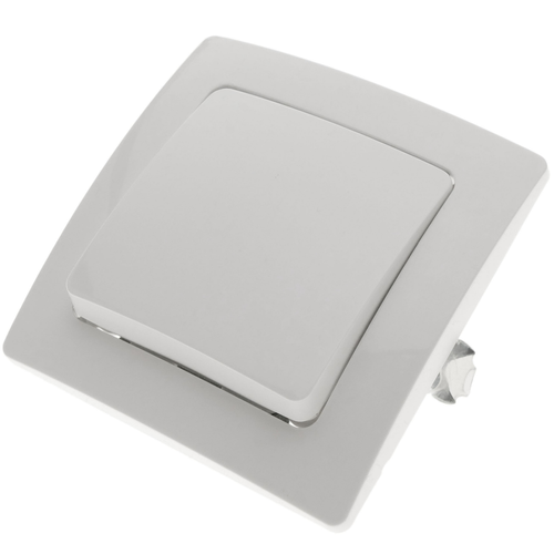 Bematik - Poussoir encastrable avec plaque de finition 80x80mm série Lille blanc Bematik  - Electricité