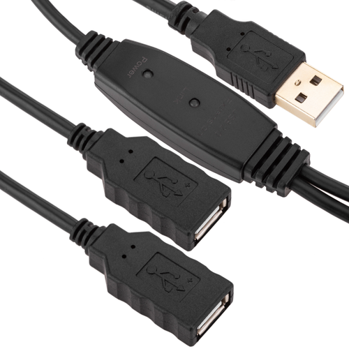 Bematik - Rallonge USB 2.0 Cable AM -> 2xAH (10m) Bematik  - Câble USB Bematik